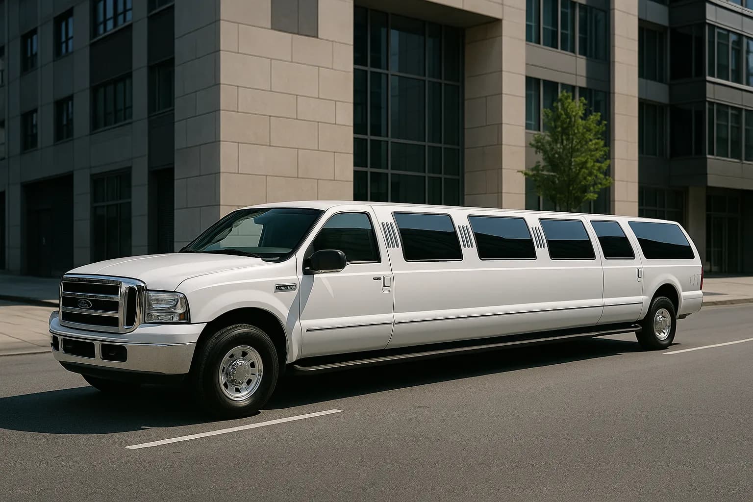 16 Passenger Excursion Limo exterior