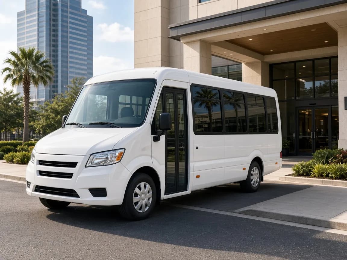18 Passenger Shuttle Bus exterior