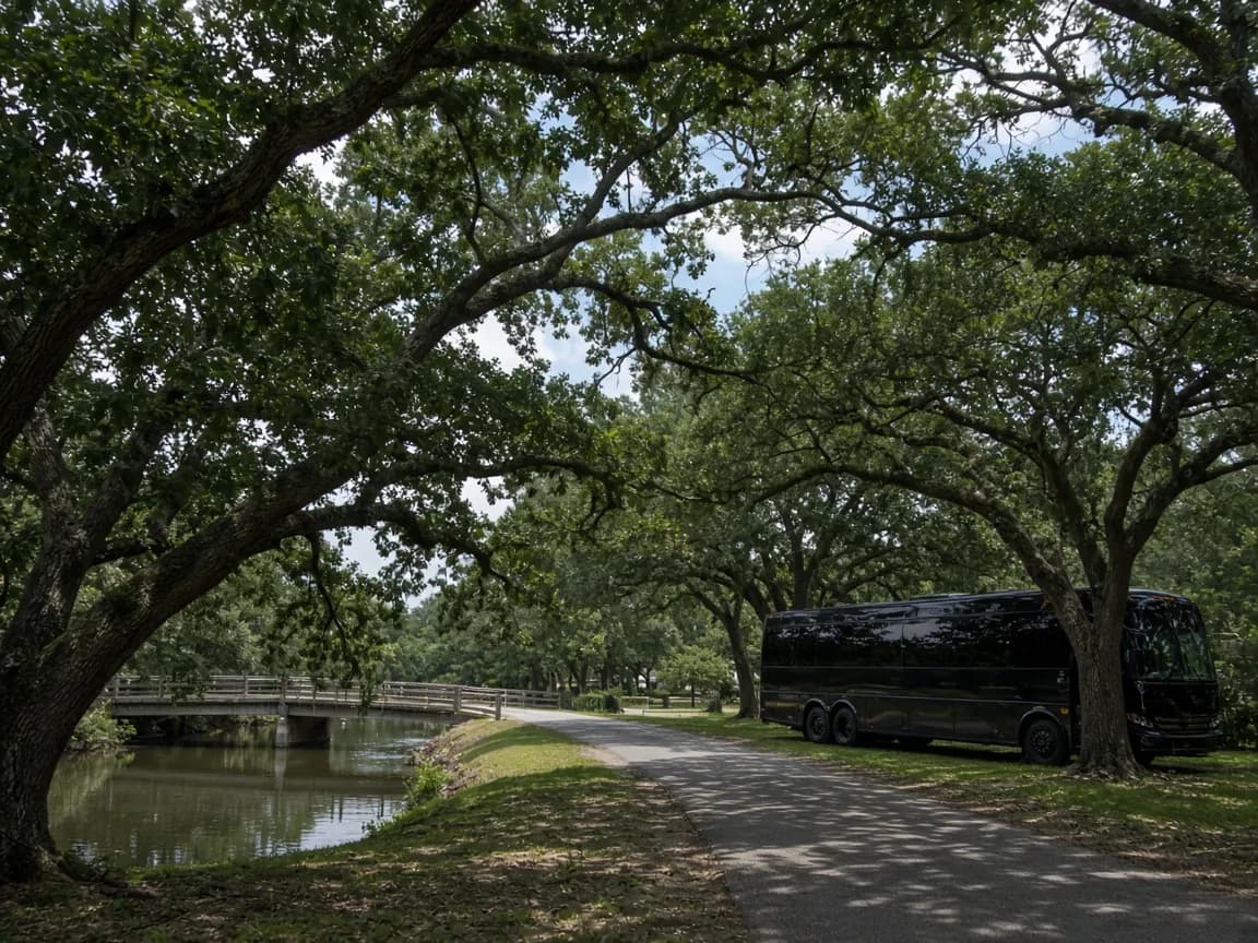 Group transportation serving Dickinson, Texas