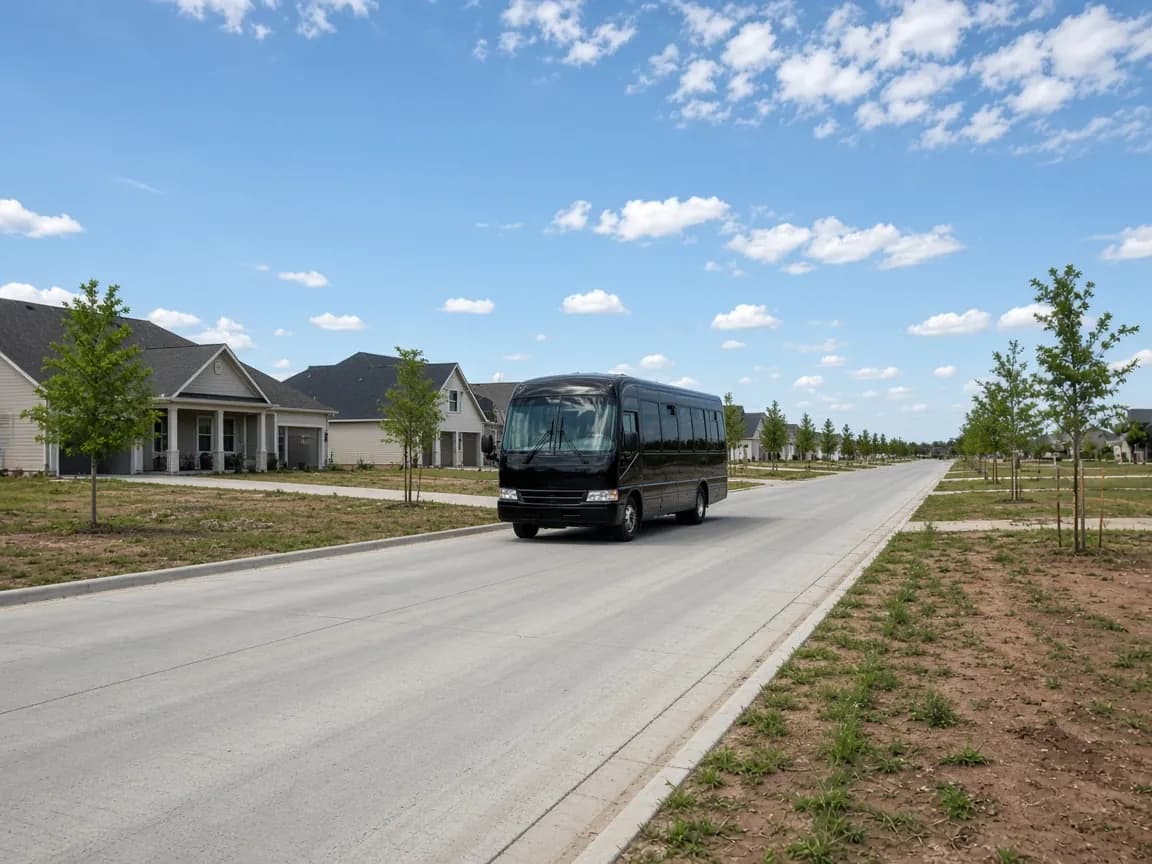 Group transportation serving Manvel, Texas