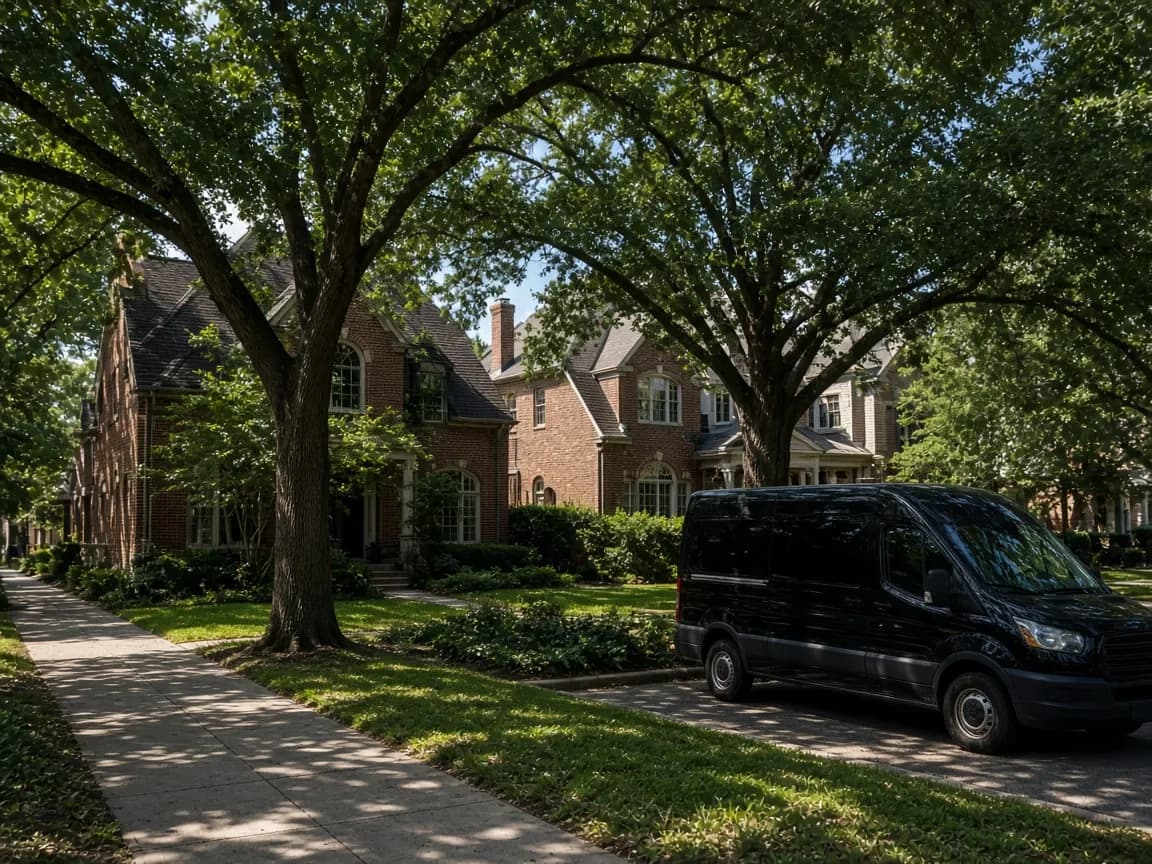 Group transportation serving West University Place, Texas