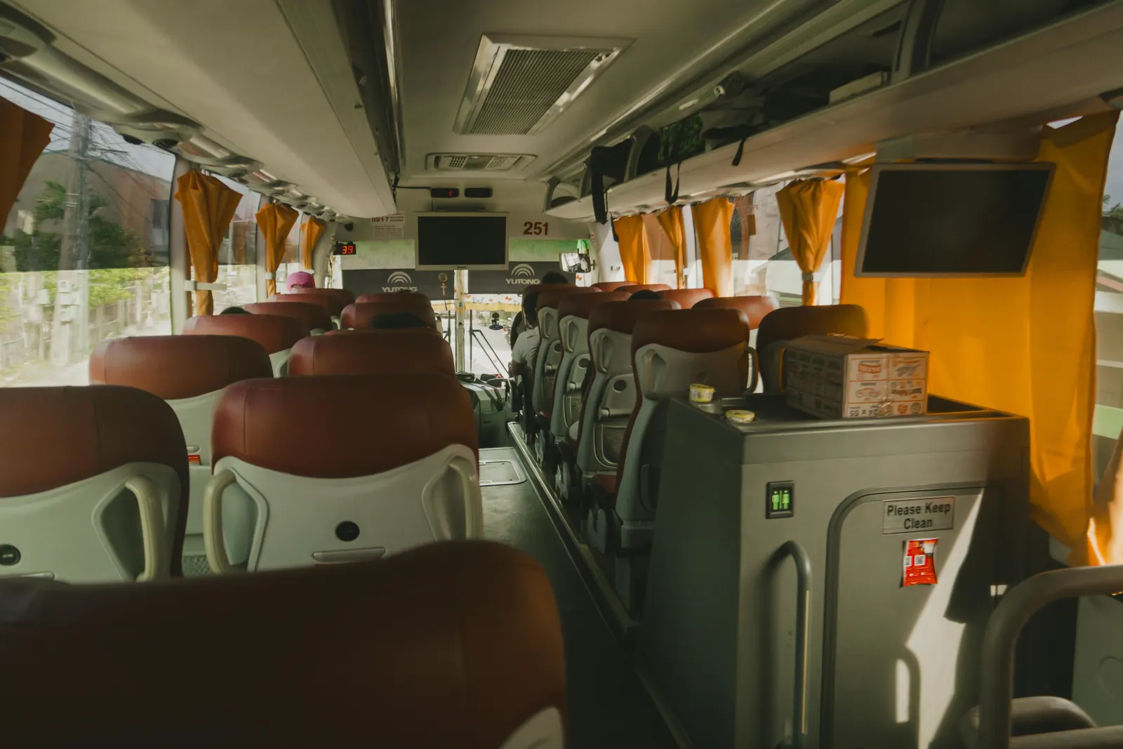 Group boarding a charter vehicle