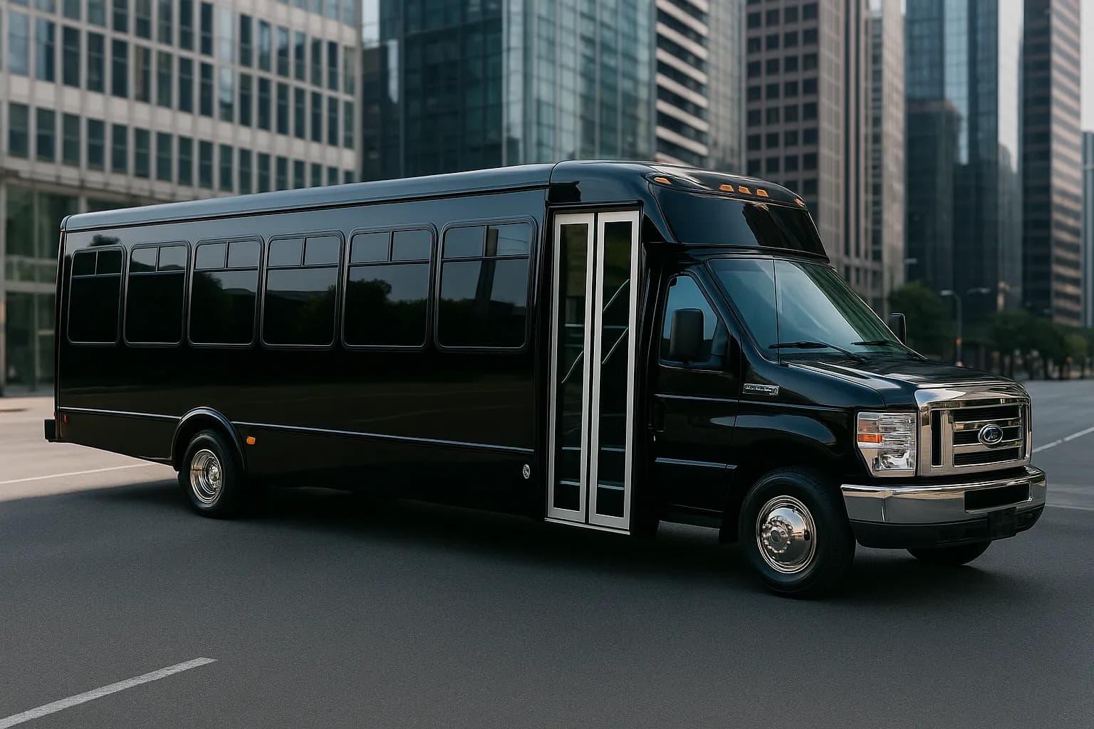 26 Passenger Shuttle Bus exterior