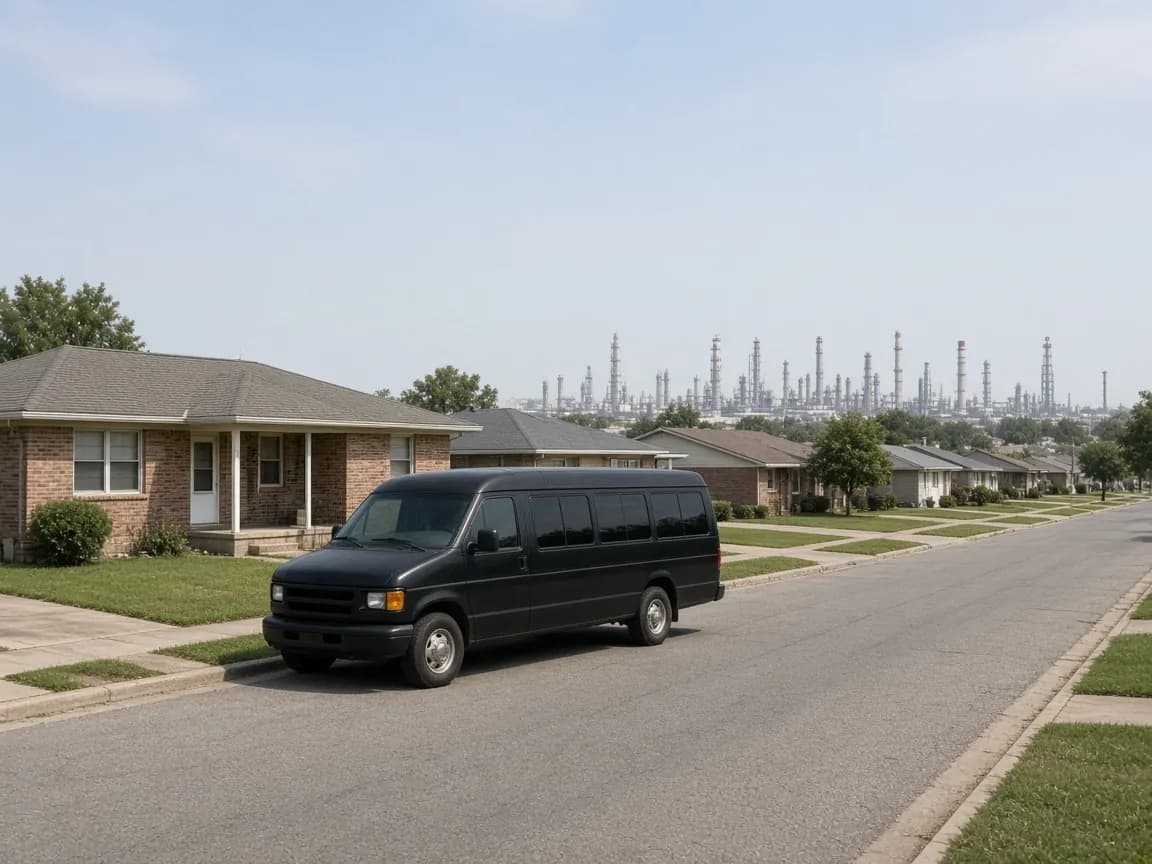 Group transportation serving Deer Park, Texas