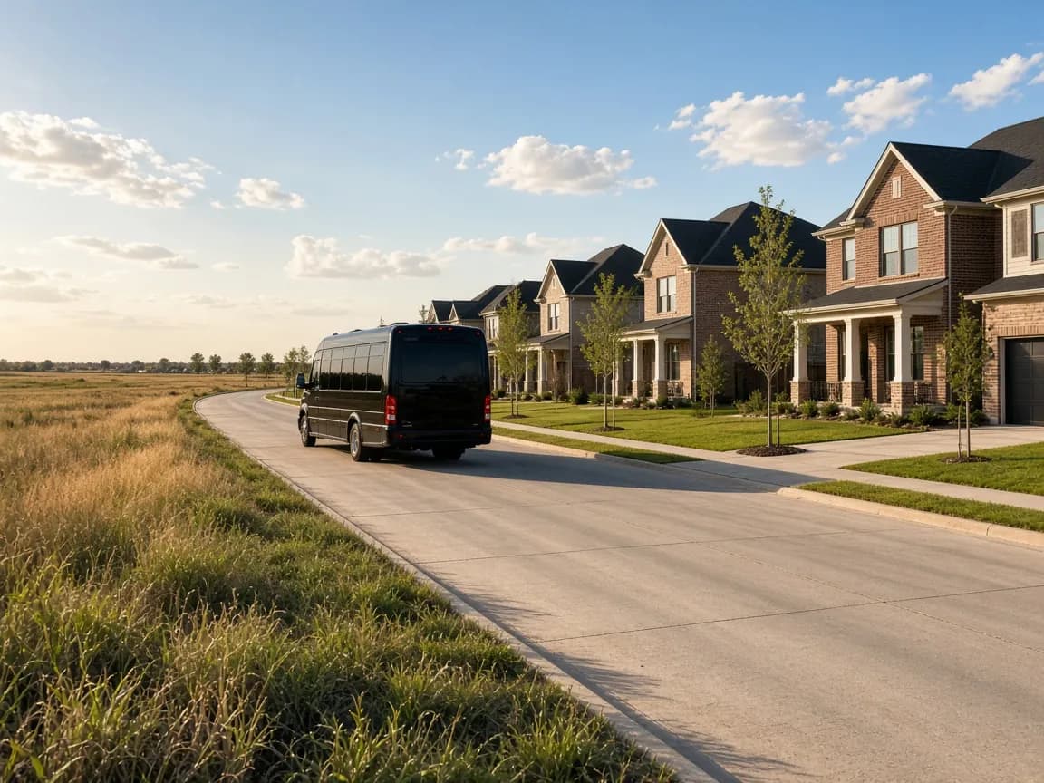 Group transportation serving Fulshear, Texas