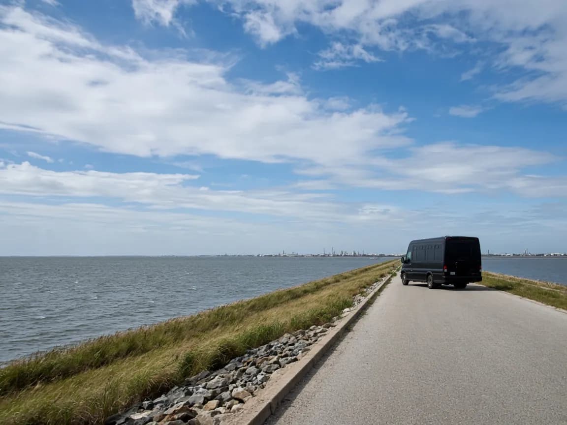 Group transportation serving Texas City, Texas