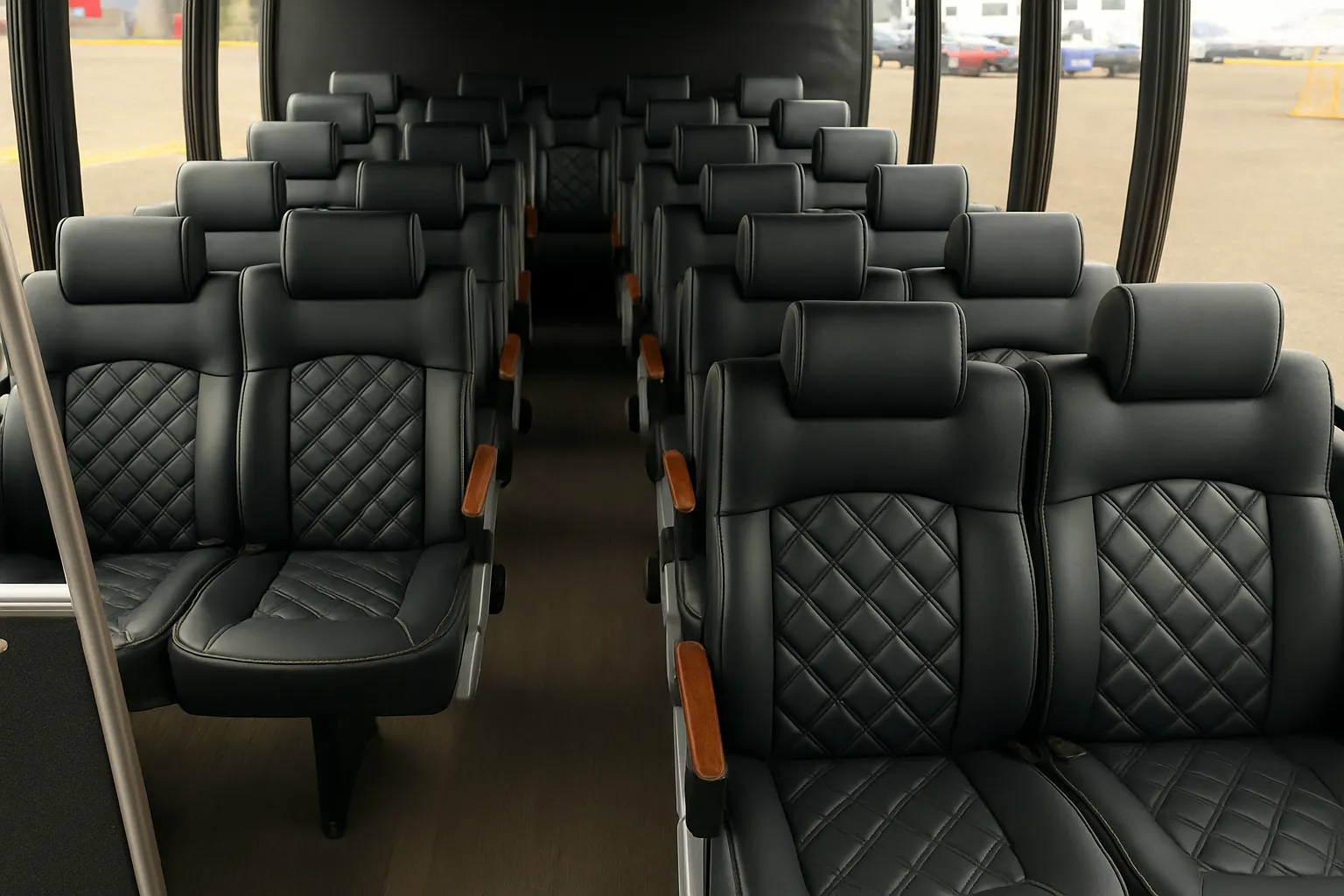 16 Passenger Shuttle Bus Interior