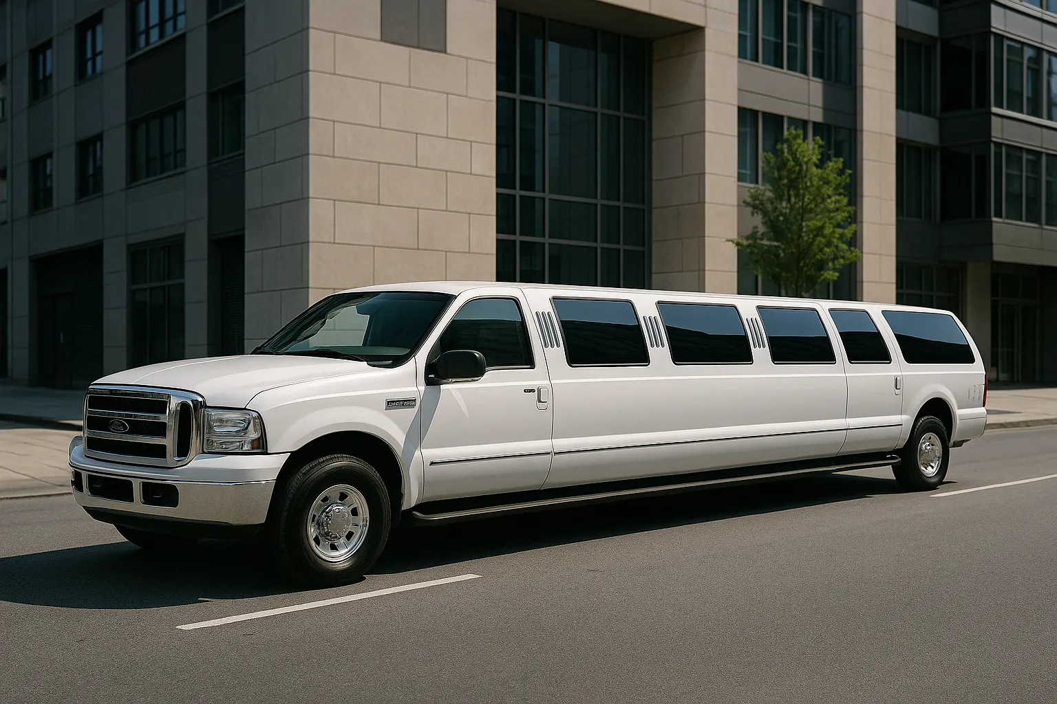 16 Passenger Excursion Limo exterior