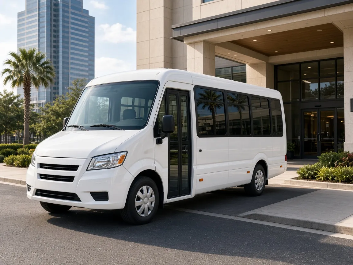 18 Passenger Shuttle Bus exterior