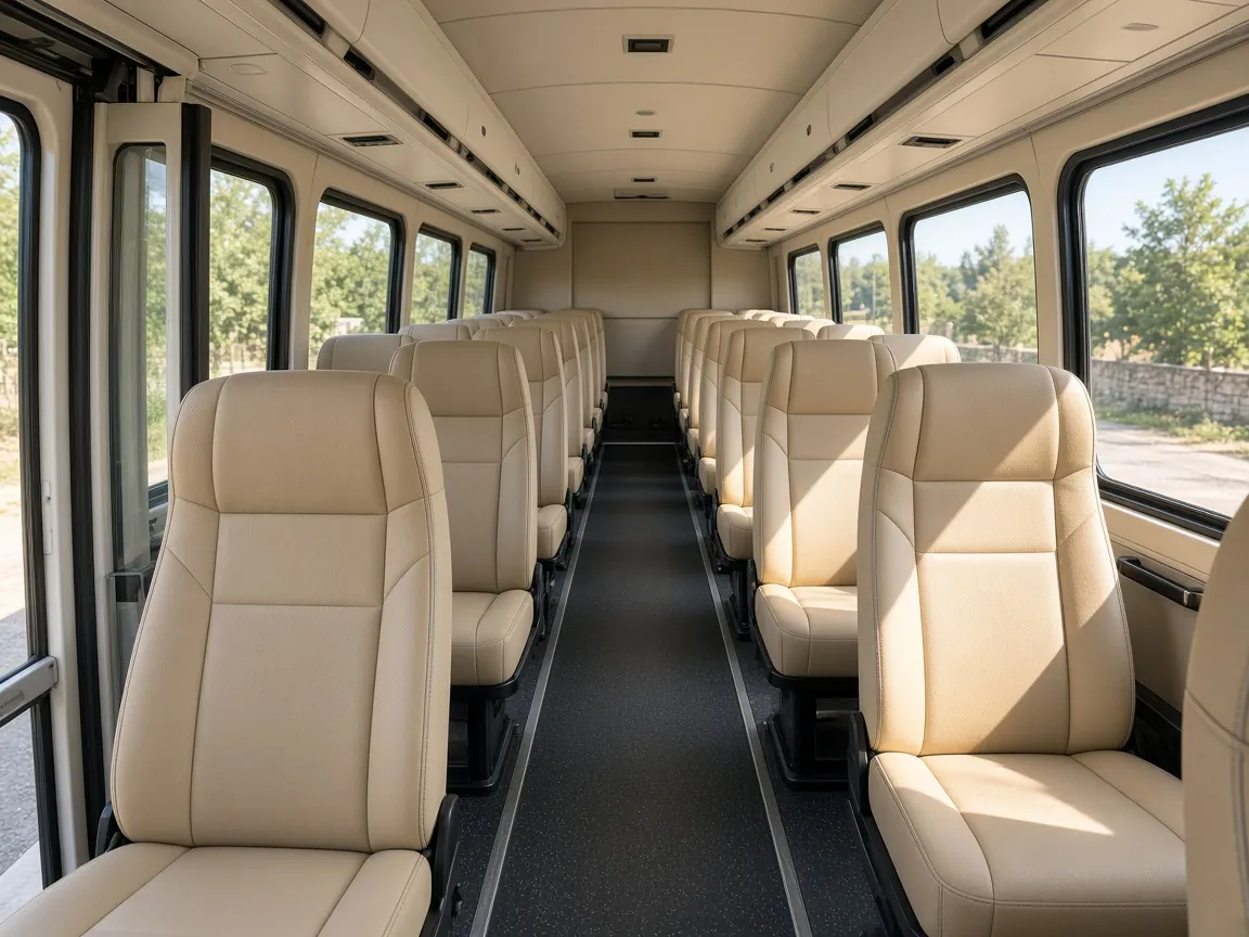 18 Passenger Shuttle Bus Interior