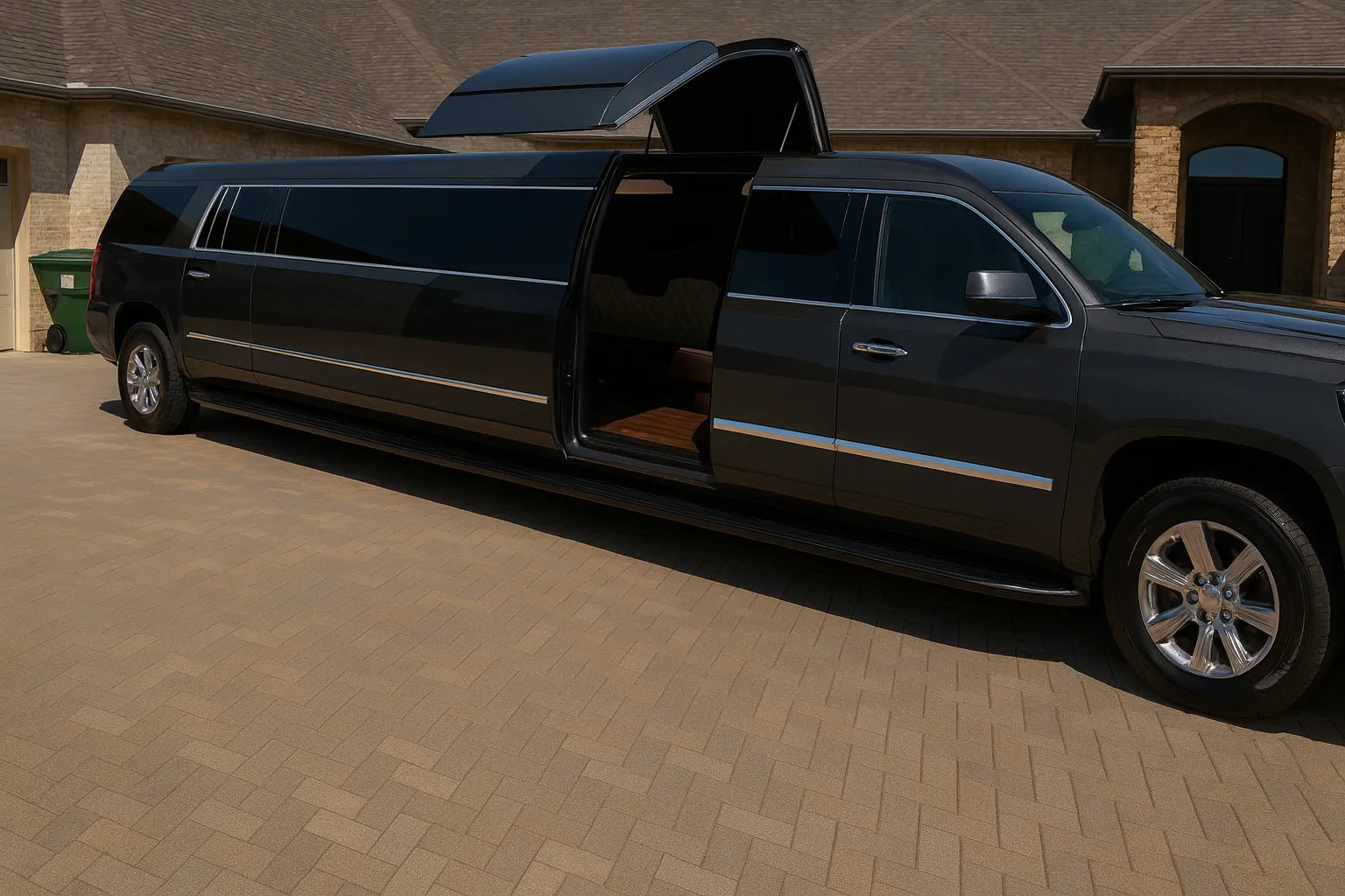 18 Passenger Escalade Limo exterior