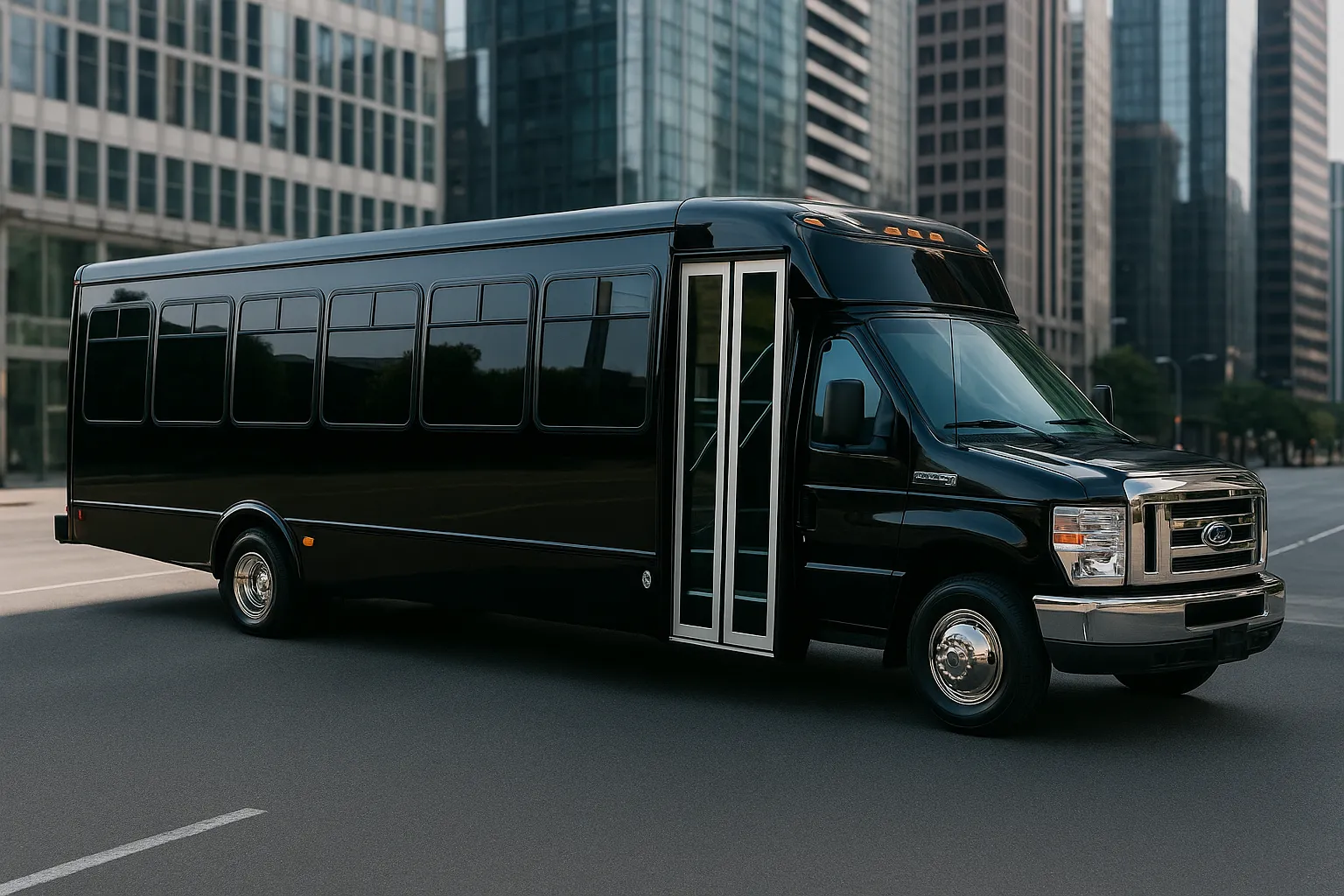 28 Passenger Shuttle Bus exterior