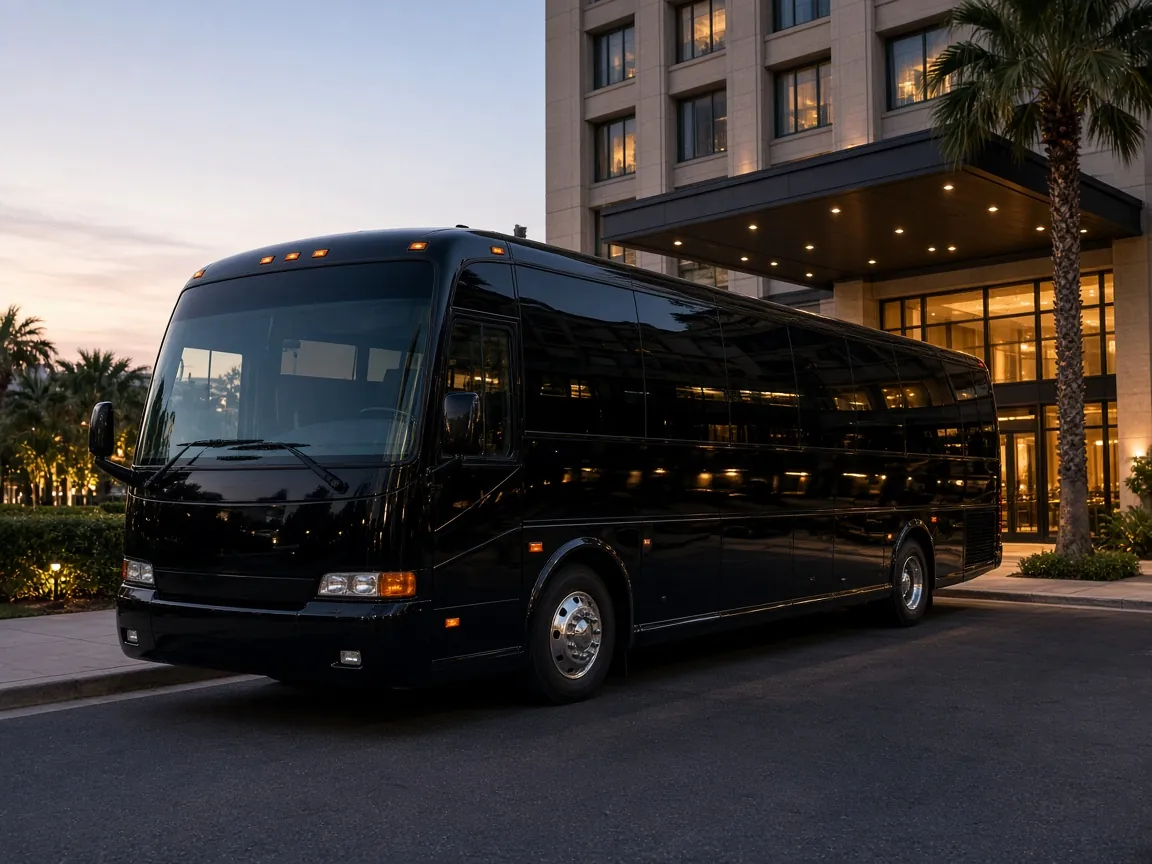 32 Passenger Party Bus exterior