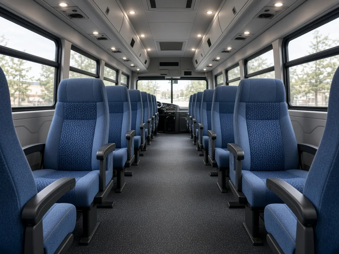44 Passenger Shuttle Bus Interior