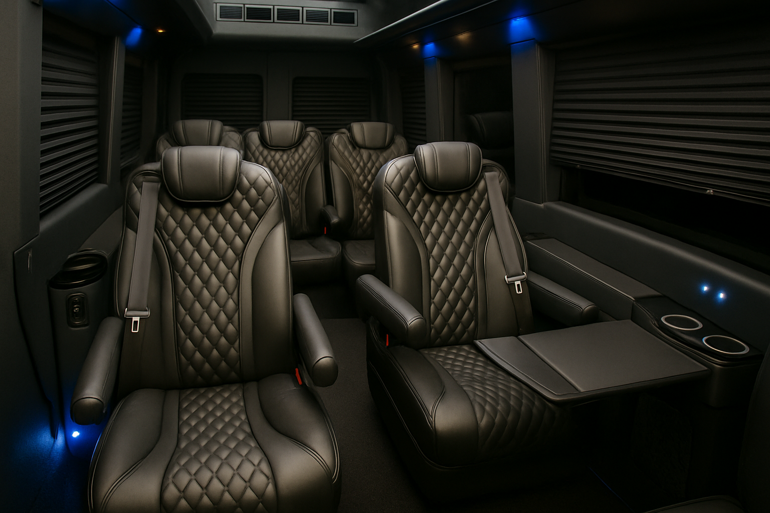 8 Passenger Executive Sprinter interior view