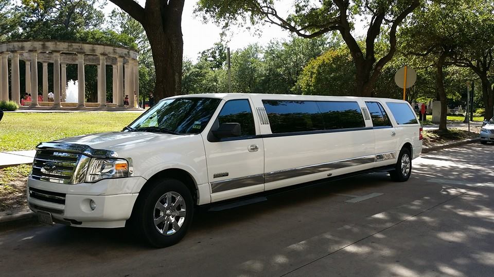 16 Passenger SUV Stretch Limo Excursion WHITE