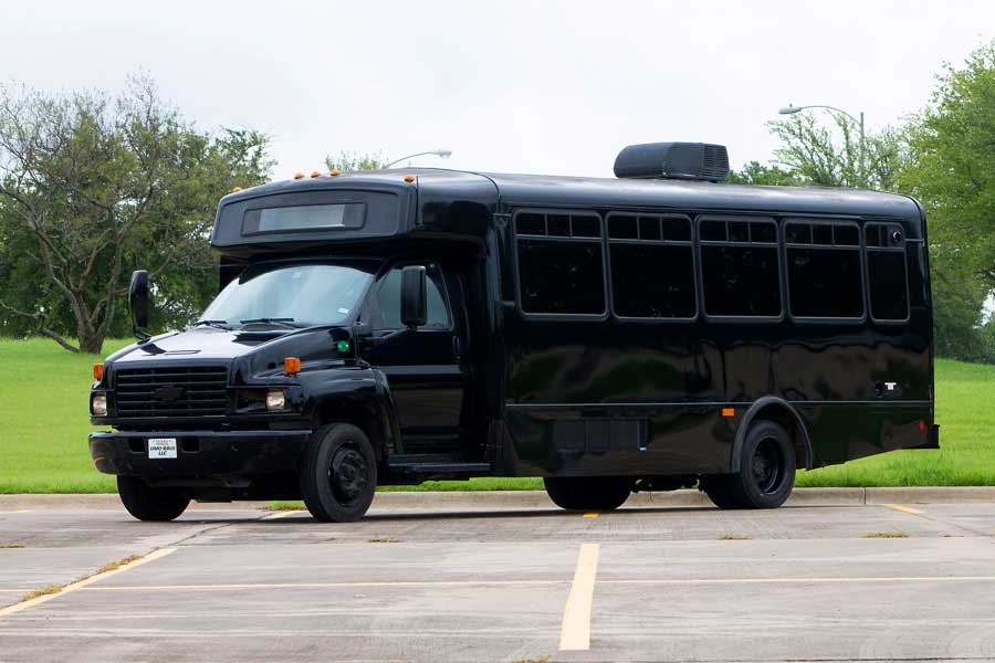 20-22 Passenger Party Bus BLACK