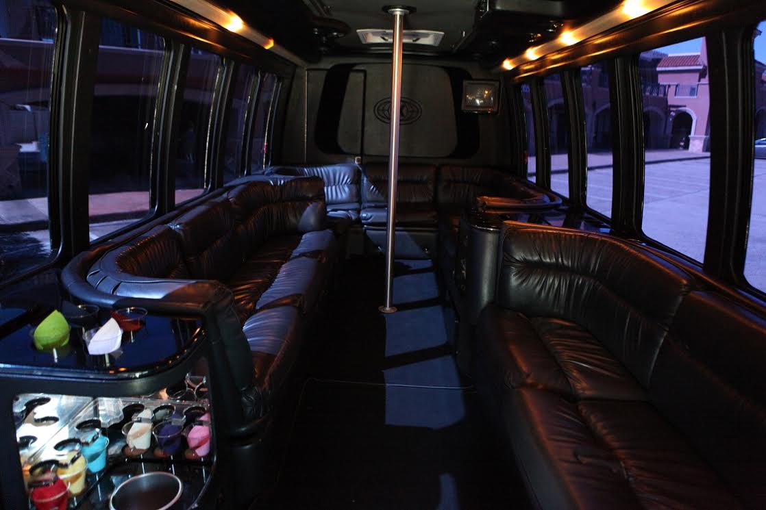 20 Passenger Party Bus BLACK