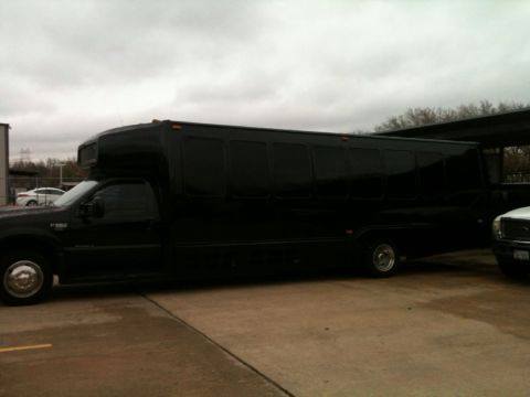 30 Passenger Party Bus Red BLACK